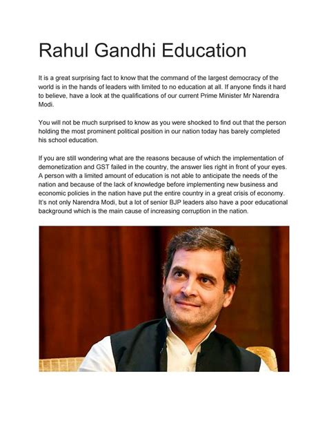 education qualification of rahul gandhi